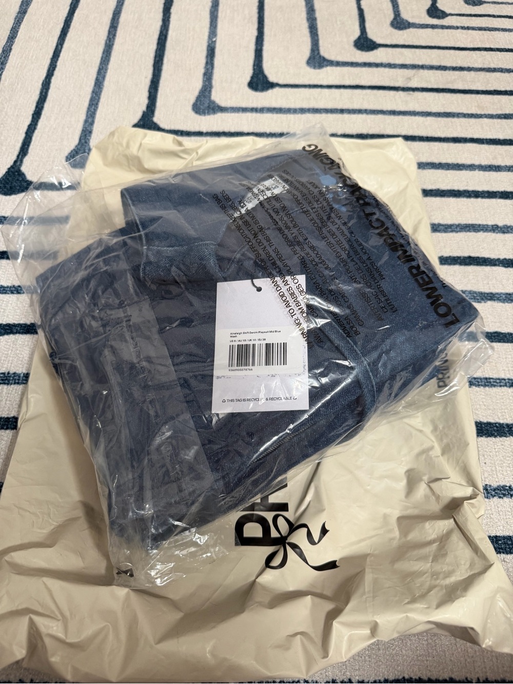 NWT Princess Polly Ainsleigh Shift Denim Romper Mid Blue Wash- size 6 - Picture 8 of 9